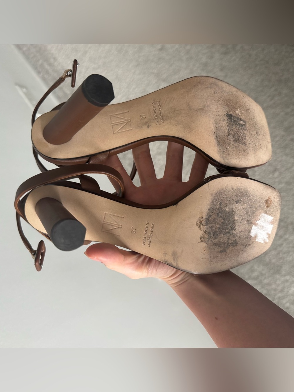 Tamara Mellon 100 brown heels 37 (6.5) - Picture 3 of 3